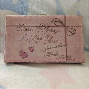 Disney Parks Minnie's Love Letter Clutch Wallet